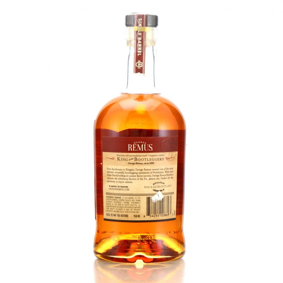 George Remus Single Barrel Bourbon #703 / Binny's Beverage Depot ...