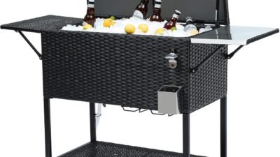 Knox Electric Cooler and Warmer for Car and Home with Wheels - 48 Quart ...